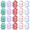 40Pcs Christmas Theme Transparent Glass Beads, Santa Claus, 19x14x11mm, Hole: 1.4mm