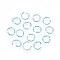 Aluminum Wire Open Jump Rings, Pale Turquoise, 18 Gauge, 8x1.0mm, about 18000pcs/1000g