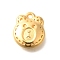Ion Plating(IP) 304 Stainless Steel Pendants, Bear Head Charm, Real 18K Gold Plated, 15.5x13.5x4.8mm, Hole: 1.6mm