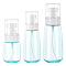 3Pcs 3 Styles PETG Portable Pen Perfume Spray Bottle, with PP Cover, Empty Refillable Bottles, Turquoise, 4x9.2cm, Capacity: 30ml(1.01 fl. oz)