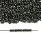 TOHO Demi Round Seed Beads, Japanese Seed Beads, Metallic Colours, (89) Metallic Moss, 11/0, 2.2x0.9mm, about 78000pcs/pound(450g)