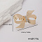 Alloy Finger Rings for Women, Golden, Bowknot