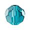 Preciosa® Crystal Beads, Czech Crystal, 451 19 602 Round, 60100 Indicolite, 4mm, Hole: 1mm