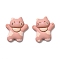 Opaque Resin Cabochons Accessories, Cat, Light Coral, 22x20x6.5mm