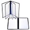 A4 Plastic Menu Book Protector, Rectangle with Imitation Leather, Clear, 320x240x9mm, 6 Pages