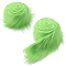 Artificial Wool Fabric for Christmas, Festive & Party Decoraions, Light Green, 1500x100x1.5mm