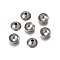 Tarnish Resistant 201 Stainless Steel Bead Caps, Apetalous, Stainless Steel Color, 5x2mm, Hole: 1.2mm