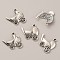 Tibetan Style Alloy Charms, Antique Silver, Baby Style Charms, Baby Carriage Pattern, 20.5x20.5x3mm, Hole: 1.6mm