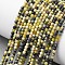 Natural Yellow Turquoise(Jasper) Beads Strands, Round, 2~2.5mm, Hole: 0.5mm, about 174~178pcs/strand, 14.96''~15.16''(38~38.5cm)