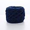 Soft Crocheting Polyester Yarn, Thick Knitting Yarn for Scarf, Bag, Cushion Making, Midnight Blue, 6mm, about 10m/skein