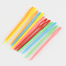 Child Plastic Knit Needles Sewing Knitting Cross Stitch, Two Types, Mixed Color, 71x4x3mm, Hole: 17x2mm, about 1000pcs/bag