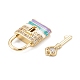 Латунные микропаве прозрачные подвески с фианитом KK-K255-19G-4