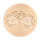 Золотая тональная круглая сургучная печать AJEW-S087-01G-05-2