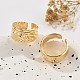 Латунные манжеты для женщин RJEW-B119-06G-2