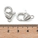 Сердце латуни омаров коготь застежками&nbsp;KK-H256-03P-03-3
