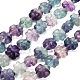 Нити резных бусин из натурального флюорита G-L634-J04-A02-2