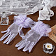 Кружевные перчатки AJEW-WH0070-41C-4