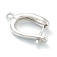Латунные серьги-кольца с застежкой сзади KK-H754-01P-4