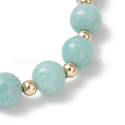 Натуральные эластичные браслеты из амазонитовых бусин для женщин&nbsp;BJEW-JB13377