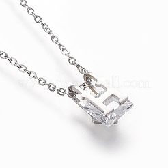 Ожерелья с подвесками из нержавеющей стали 304&nbsp;NJEW-O118-34