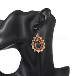 Серьги-подвески в форме капли&nbsp;EJEW-MZ00682-02