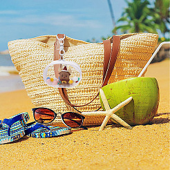 4 шт. 4 стиля мини овальные прозрачные ПВХ-кошельки на молнии для монет сумки с застежками и шариками AJEW-GO0001-94