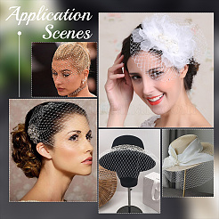 Полиэфирная сетчатая ткань из тюля&nbsp;FIND-WH0126-389B