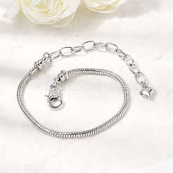 Браслеты из латуни в виде змеи для женщин&nbsp;BJEW-H639-08P