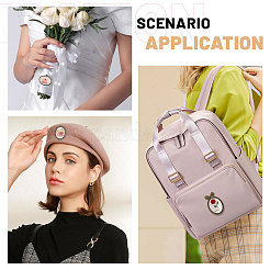 Наборы для самостоятельного изготовления овальных брошей из цинкового сплава DIY-CA0007-65