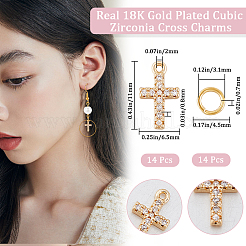 14 шт. подвески из кубического циркония KK-CN0002-82