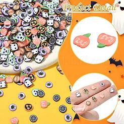 200 г кабошоны из полимерной глины ручной работы на тему Хэллоуина&nbsp;CLAY-CJ0001-98