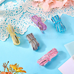 5шт. 5-х цветная блестящая джутовая лента&nbsp;OCOR-TA0002-53