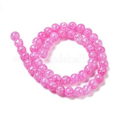 Синтетический хрустят кварц бисер пряди GLAA-S134-8mm-03