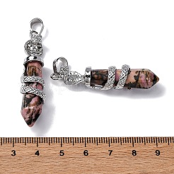 Природные подвески родонит&nbsp;G-A241-01P-16