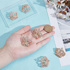 6шт брошь в виде короны со стразами&nbsp;JEWB-PH0001-53