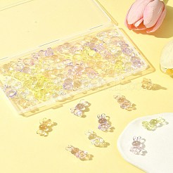 50шт 5 цвета прозрачные акриловые бусины MACR-FS0001-83