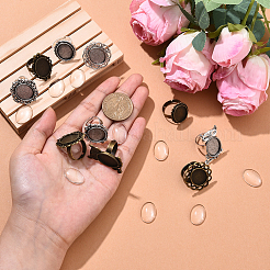 Наборы для самостоятельного изготовления регулируемых колец из железа и сплава&nbsp;DIY-YW0017-14AS