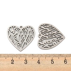 Не тускнеющие подвески из хирургической нержавеющей стали 316L ко Дню матери STAS-K280-14P