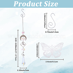 Наборы для изготовления ловцов солнца в виде стрекоз и бабочек своими руками&nbsp;DIY-SC0031-24