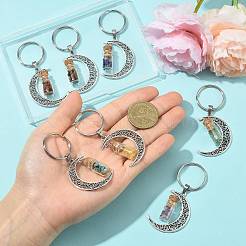 7 шт. подвесные украшения из сплава луны&nbsp;HJEW-FS00086