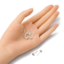 Латунный шар сообщение уха шпильки&nbsp;KK-YW0001-11S