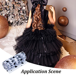 Сетчатая ткань из полиэстера с рисунком сердца SENE-WH0003-46