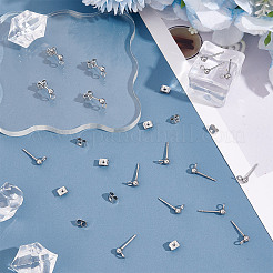 Фурнитура для сережек-гвоздиков из нержавеющей стали 304 STAS-UN0060-01C