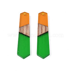 Подвески из прозрачной смолы и ореха RESI-T009-03-B03