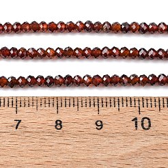 Натуральный оранжевый гранатовый бисер пряди&nbsp;G-K366-F01-3x2mm