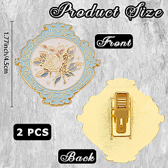 Зажимы из сплава&nbsp;AJEW-WH20054-191A