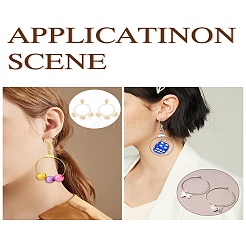 Наборы для изготовления висячих сережек с железным кольцом своими руками&nbsp;DIY-YW0008-93