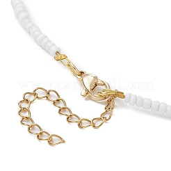 Ожерелье с подвеской из сплава рождественской елки NJEW-JN04301