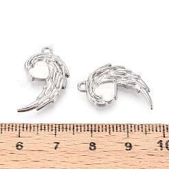 Оправы для подвесок из нержавеющей стали 304 в виде кабошонов STAS-N114-28P