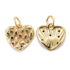 Латунные микро-паве красочные кубические циркониевые подвески KK-P192-06G